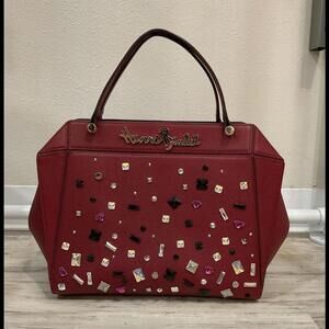 Henri Bendel Burgundy Gemstones Handbag